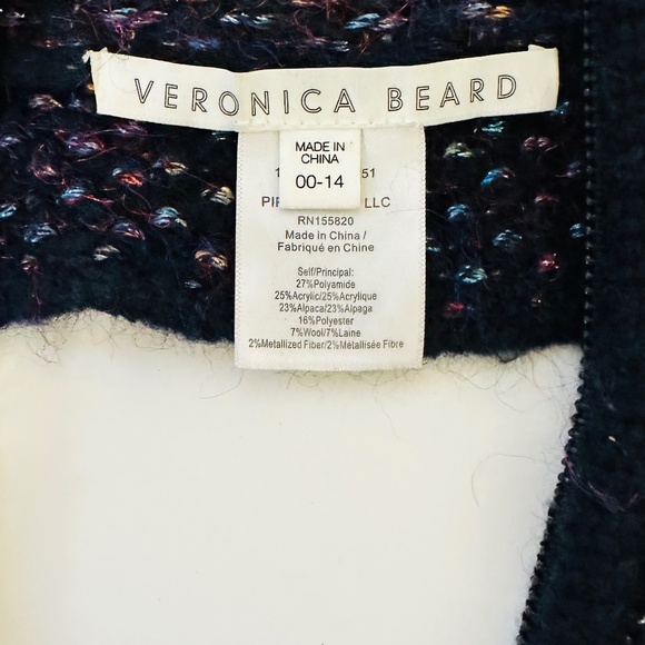 Veronica Beard Dickey Insert Navy Blue & Multi-Color Metallic - Picture 10 of 10